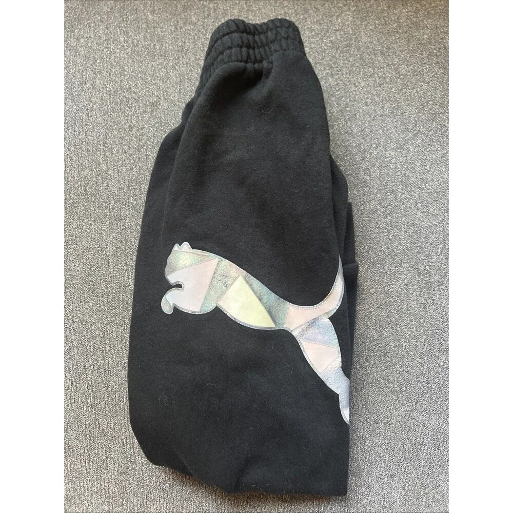 Boys‎ PUMA fleece lined jogger pants BLACK Size Medium 6x